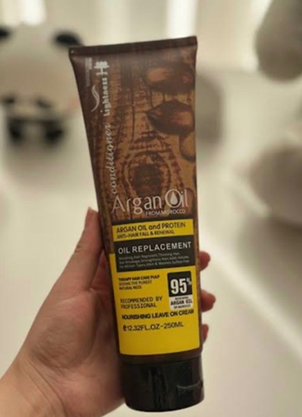 ماسک مو مدل Argan Oil & Protein Anti‑Hair Fall & Renewal لایتنس