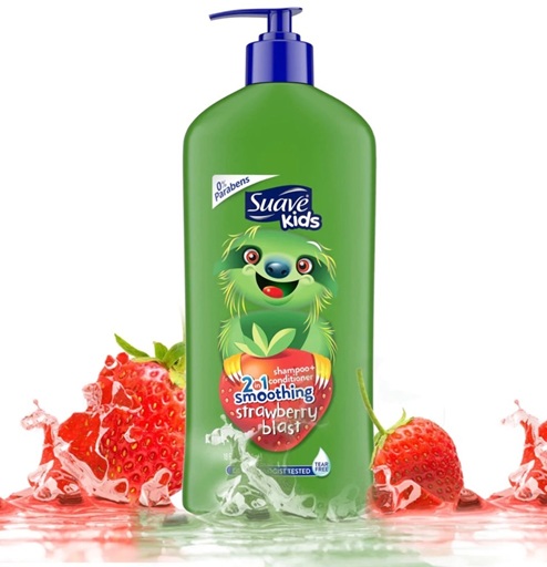شامپو کودک Suave Kids مدل Smoothing Strawberry Blast 2in1 