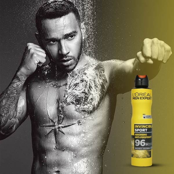 اسپری بدن لورئال مدل Invincible Sport 