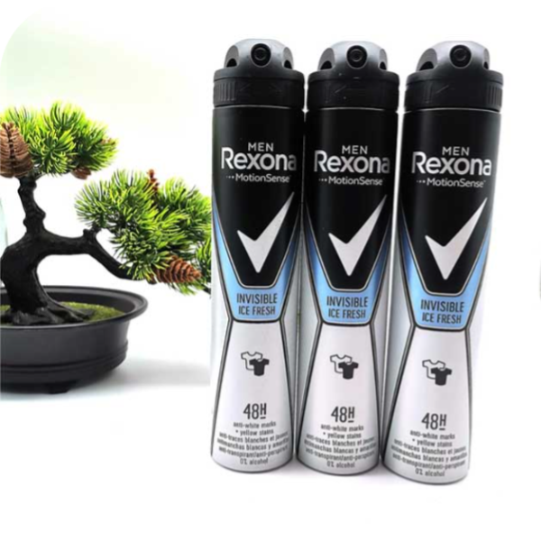 اسپری ضد تعریق رکسونا مدل Invisible Ice Fresh حجم ۲۰۰ میلی‌لیتر از برند خوش‌نام Rexona