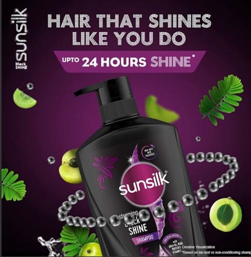 شامپو سانسیک درخشان‌کننده موی مشکی Black Shine حجم 625ml